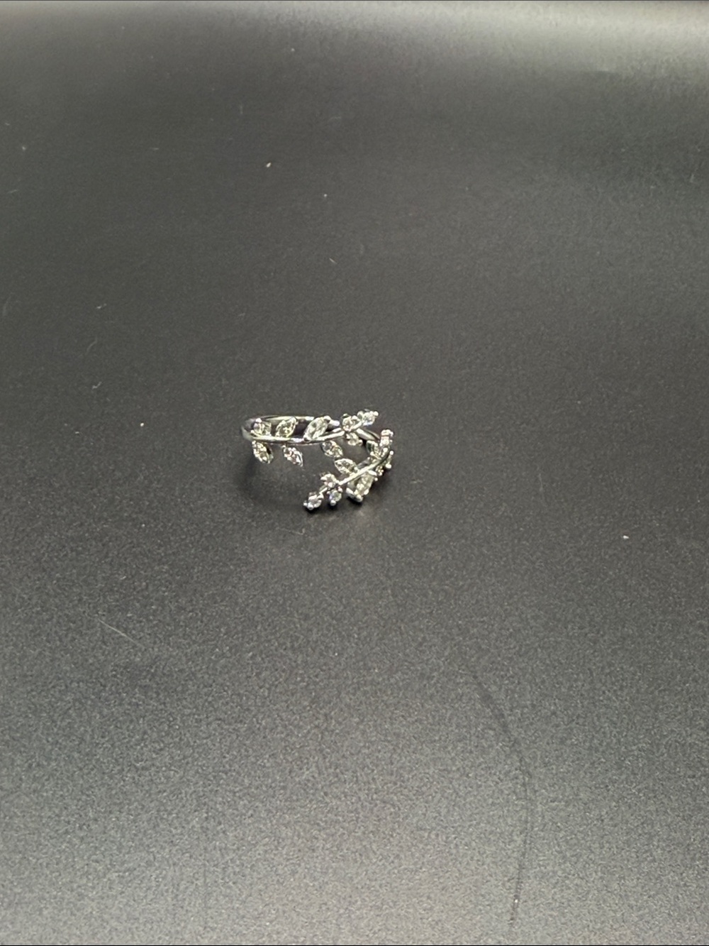 Silver Leaf Vine Adjustable Ring - Elegant Women's Jewelry